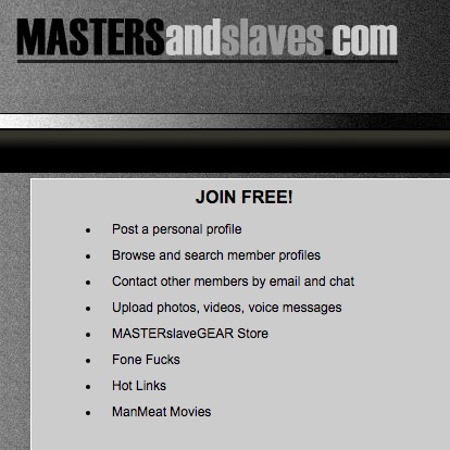bdsm master slave relationship gay dating sites